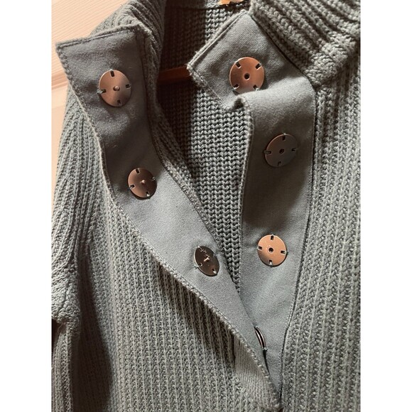 Soft Surroundings Women's Sweater XL Highland Cotton Pocket Snap Long Sleeve - Picture 3 of 11